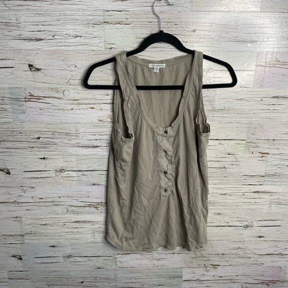 Standard James perse beige tank top button size 2 (medium) - Picture 4 of 11